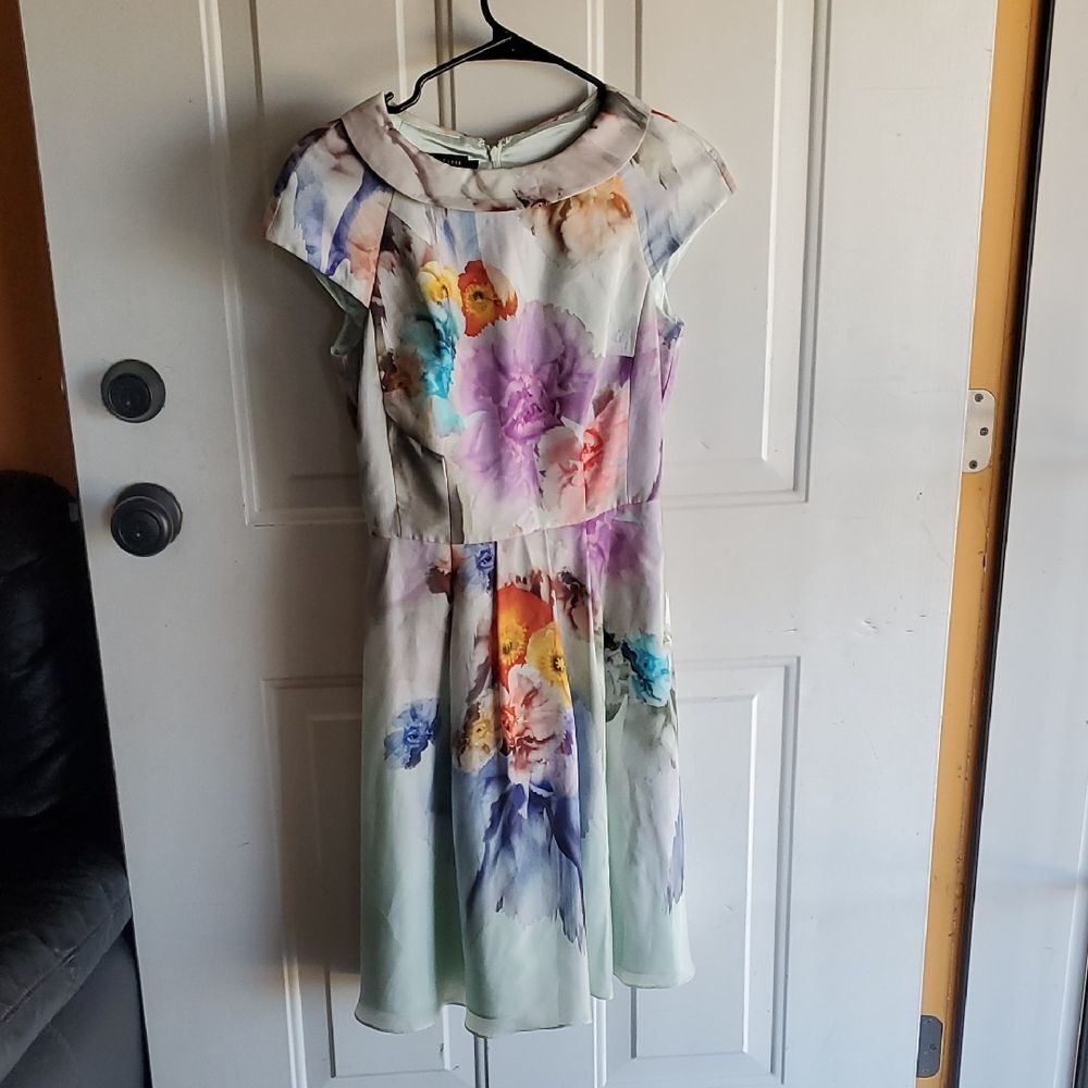 Ted Baker London Fieona Sugar Sweet Floral Dress | Size 0 (US 2) Fit & Flare